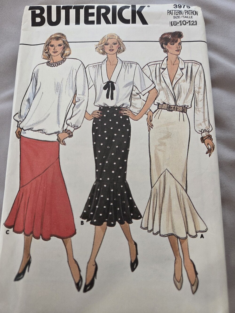Butterick 3975 Misses' Skirt Sewing Pattern